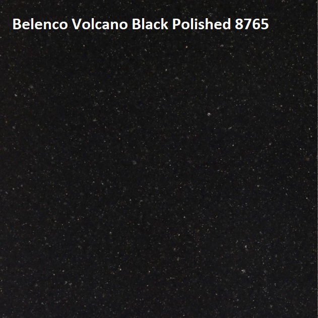Кварцевый камень Belenco Volcano Black Polished 8765