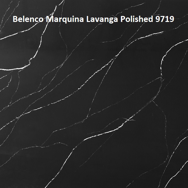 Кварцевый камень Belenco Marquina Lavanga Polished 9719
