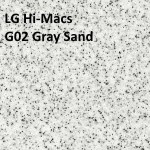 Акриловый камень LG Hi-Macs G02 Gray Sand