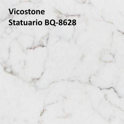 Кварцевый камень Vicostone Statuario BQ-8628