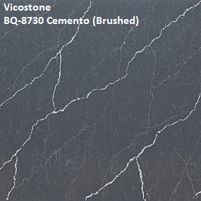 Кварцевый камень Vicostone BQ-8730 Cemento (Brushed)