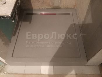 Поддон для душа из искусственного камня Dupont Corian Dove