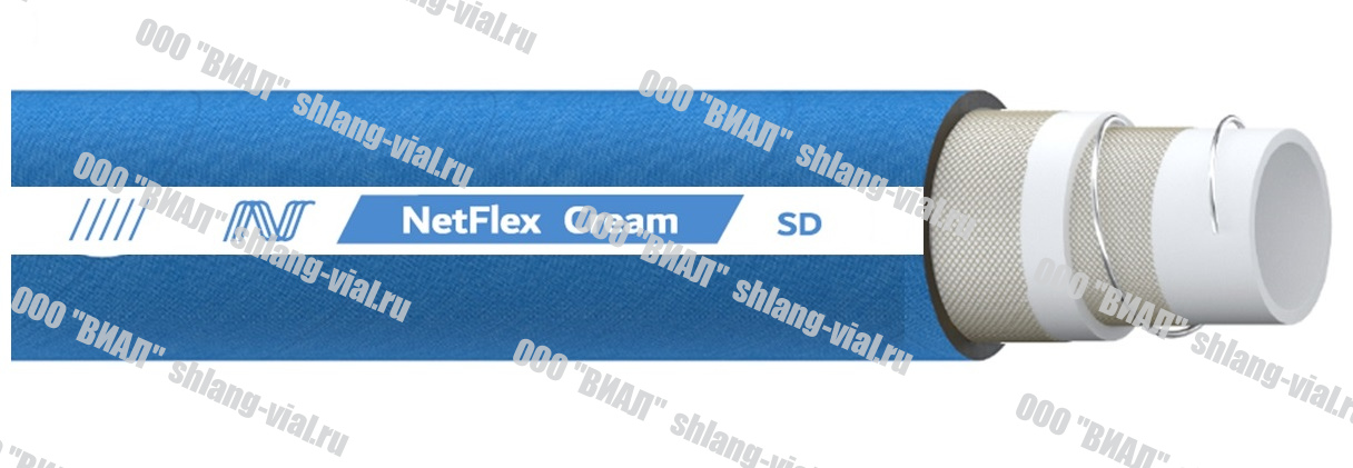 Рукав пищевой напорно-всасывающий NETFLEX CREAM SD