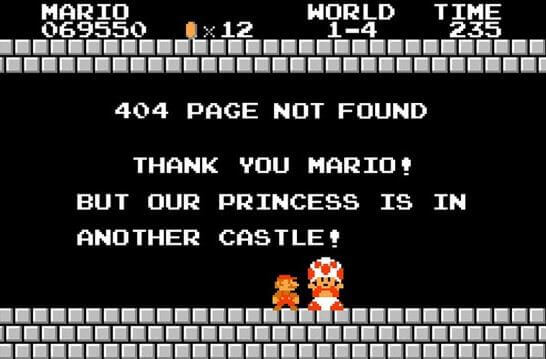 Mario 404 Page