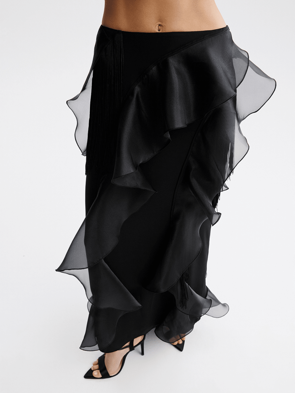 картинка юбка с воланами и бахромой от магазина truered.ru (ex-SOLO·U)