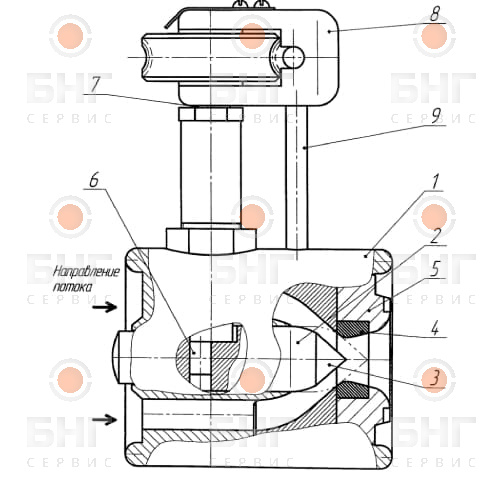 Клапан регулирующий 50 мм чертеж