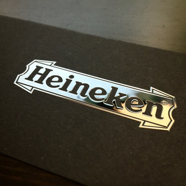 Серебряные наклейки для пивоварни Heineken Серебряные наклейки для пивоварни Heineken