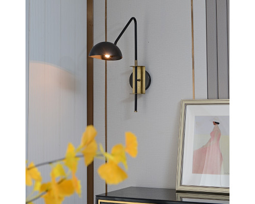 Дополнительное фото Настенный светильник DeLight Collection Wall lamp MT9049-1WB black/bronze: Купить в Интернет магазин освещения GCSVET.RU Дополнительное фото Настенный светильник DeLight Collection Wall lamp MT9049-1WB black/bronze: Купить в Интернет магазин освещения GCSVET.RU