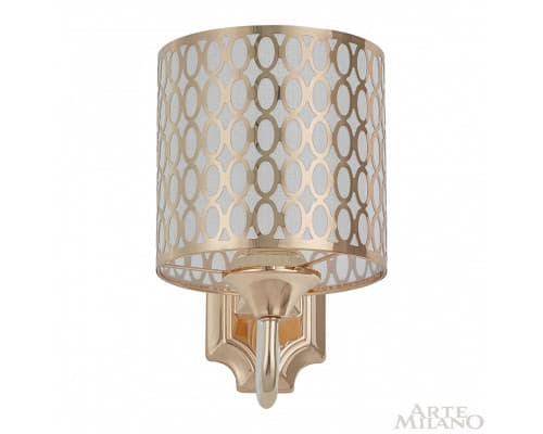 Дополнительное фото Настенный светильник Arte Milano Florentia-3387 303387/1W Wh/Gd: Купить в Интернет магазин освещения GCSVET.RU Дополнительное фото Настенный светильник Arte Milano Florentia-3387 303387/1W Wh/Gd: Купить в Интернет магазин освещения GCSVET.RU
