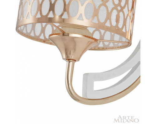 Дополнительное фото Настенный светильник Arte Milano Florentia-3387 303387/1W Wh/Gd: Купить в Интернет магазин освещения GCSVET.RU Дополнительное фото Настенный светильник Arte Milano Florentia-3387 303387/1W Wh/Gd: Купить в Интернет магазин освещения GCSVET.RU