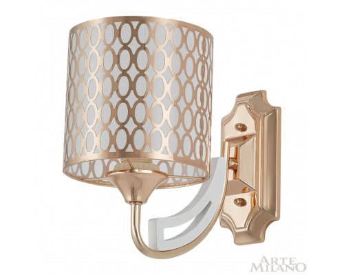 Дополнительное фото Настенный светильник Arte Milano Florentia-3387 303387/1W Wh/Gd: Купить в Интернет магазин освещения GCSVET.RU Дополнительное фото Настенный светильник Arte Milano Florentia-3387 303387/1W Wh/Gd: Купить в Интернет магазин освещения GCSVET.RU