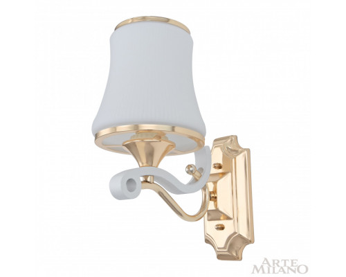 Дополнительное фото Настенный светильник Arte Milano Florentia-3987 303987/1W Wh/Gd: Купить в Интернет магазин освещения GCSVET.RU Дополнительное фото Настенный светильник Arte Milano Florentia-3987 303987/1W Wh/Gd: Купить в Интернет магазин освещения GCSVET.RU