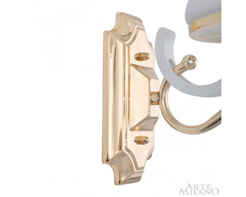 Дополнительное фото Настенный светильник Arte Milano Florentia-3987 303987/1W Wh/Gd: Купить в Интернет магазин освещения GCSVET.RU Дополнительное фото Настенный светильник Arte Milano Florentia-3987 303987/1W Wh/Gd: Купить в Интернет магазин освещения GCSVET.RU