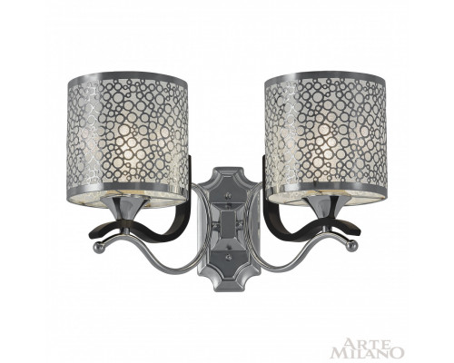 Дополнительное фото Настенный светильник Arte Milano Florentia-6787 306787/2W Bk/Ni: Купить в Интернет магазин освещения GCSVET.RU Дополнительное фото Настенный светильник Arte Milano Florentia-6787 306787/2W Bk/Ni: Купить в Интернет магазин освещения GCSVET.RU