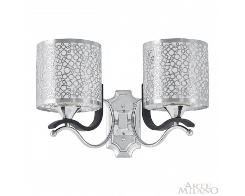 Дополнительное фото Настенный светильник Arte Milano Florentia-6787 306787/2W Bk/Ni: Купить в Интернет магазин освещения GCSVET.RU Дополнительное фото Настенный светильник Arte Milano Florentia-6787 306787/2W Bk/Ni: Купить в Интернет магазин освещения GCSVET.RU