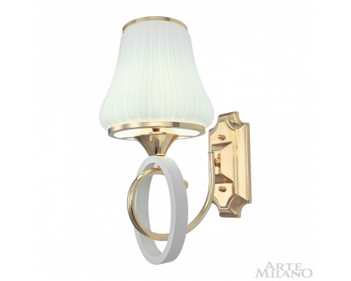 Дополнительное фото Настенный светильник Arte Milano Florentia-2387 302387/1W Wh/Gd: Купить в Интернет магазин освещения GCSVET.RU Дополнительное фото Настенный светильник Arte Milano Florentia-2387 302387/1W Wh/Gd: Купить в Интернет магазин освещения GCSVET.RU