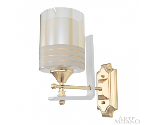 Дополнительное фото Настенный светильник Arte Milano Florentia-6087 306087/1W Wh/Gd: Купить в Интернет магазин освещения GCSVET.RU Дополнительное фото Настенный светильник Arte Milano Florentia-6087 306087/1W Wh/Gd: Купить в Интернет магазин освещения GCSVET.RU