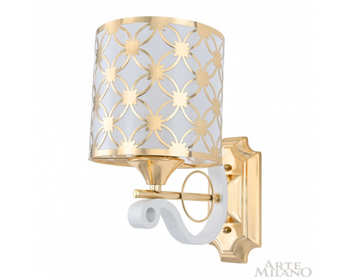 Дополнительное фото Настенный светильник Arte Milano Florentia-3097 303097/1W Wh/Gd: Купить в Интернет магазин освещения GCSVET.RU Дополнительное фото Настенный светильник Arte Milano Florentia-3097 303097/1W Wh/Gd: Купить в Интернет магазин освещения GCSVET.RU