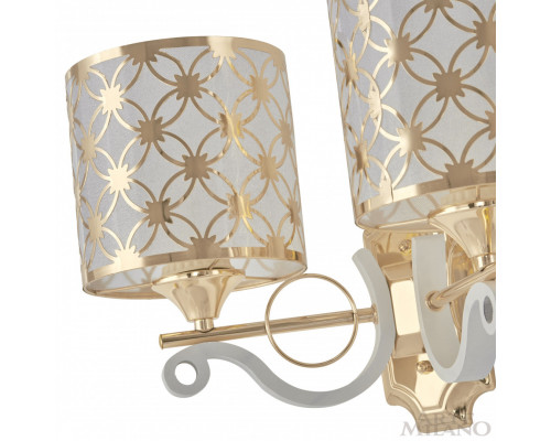 Дополнительное фото Настенный светильник Arte Milano Florentia-3097 303097/2W Wh/Gd: Купить в Интернет магазин освещения GCSVET.RU Дополнительное фото Настенный светильник Arte Milano Florentia-3097 303097/2W Wh/Gd: Купить в Интернет магазин освещения GCSVET.RU