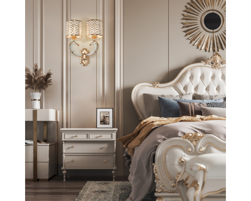 Дополнительное фото Настенный светильник Arte Milano Florentia-1237 301237/2W Wh/Gd: Купить в Интернет магазин освещения GCSVET.RU Дополнительное фото Настенный светильник Arte Milano Florentia-1237 301237/2W Wh/Gd: Купить в Интернет магазин освещения GCSVET.RU