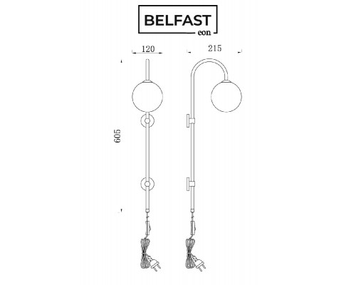 Дополнительное фото Настенный светильник Belfast Bryson 85043-1W BR MT: Купить в Интернет магазин освещения GCSVET.RU Дополнительное фото Настенный светильник Belfast Bryson 85043-1W BR MT: Купить в Интернет магазин освещения GCSVET.RU