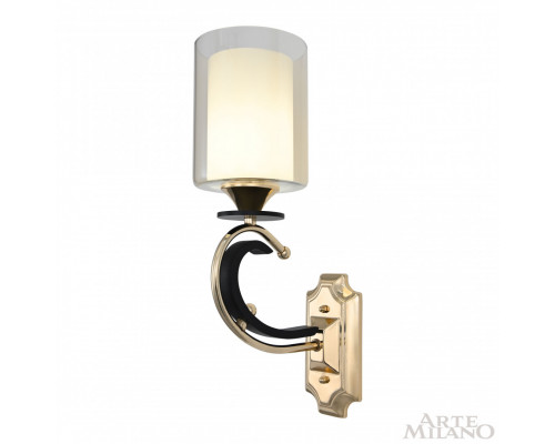 Дополнительное фото Настенный светильник Arte Milano Florentia-2237 302237/1W Bk/Gd: Купить в Интернет магазин освещения GCSVET.RU Дополнительное фото Настенный светильник Arte Milano Florentia-2237 302237/1W Bk/Gd: Купить в Интернет магазин освещения GCSVET.RU