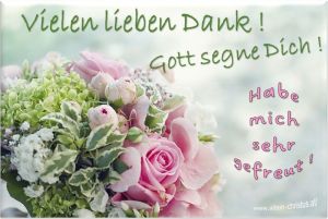 Vielen lieben Dank! Gott segne dich! Habe mich sehr gefreut! Vielen lieben Dank! Gott segne dich! Habe mich sehr gefreut!