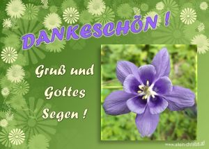 DANKESCHÖN! Gruß und Gottes Segen! DANKESCHÖN! Gruß und Gottes Segen!
