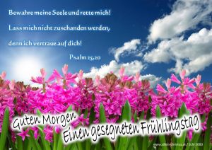 Guten Morgen - Einen gesegneten Frühlingstag Guten Morgen - Einen gesegneten Frühlingstag
