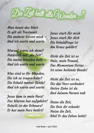 Die Zeit heilt alle Wunden von Hedi Bode Die Zeit heilt alle Wunden von Hedi Bode
