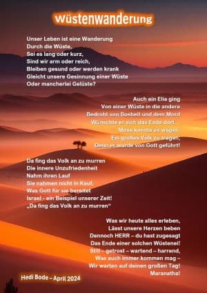 Wüstenwanderung von Hedi Bode Wüstenwanderung von Hedi Bode