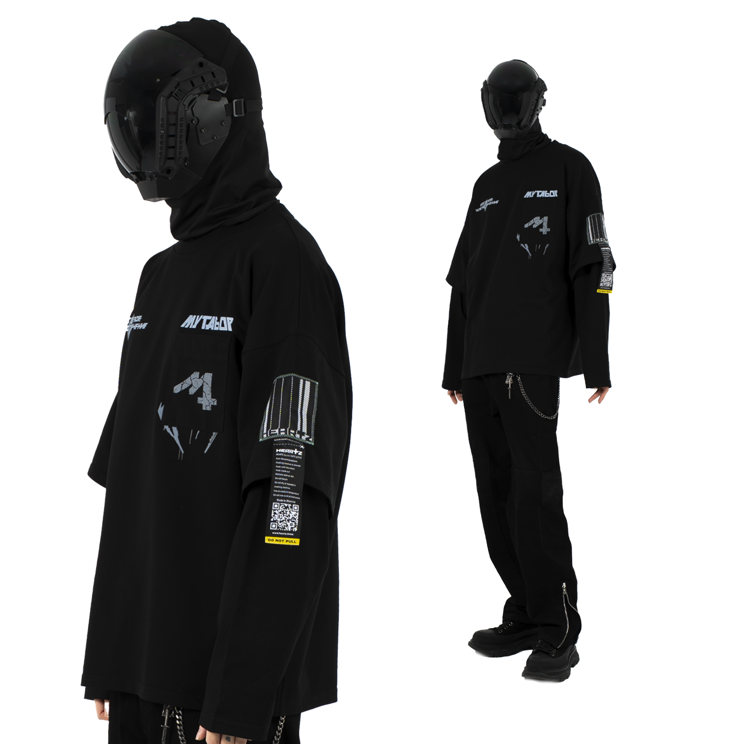«Maelfunction» Blackout Kimono Longsleeve