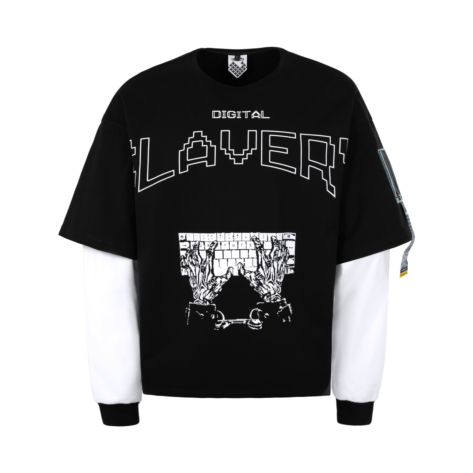 «Slavery» Color-Block Kimono Longsleeve