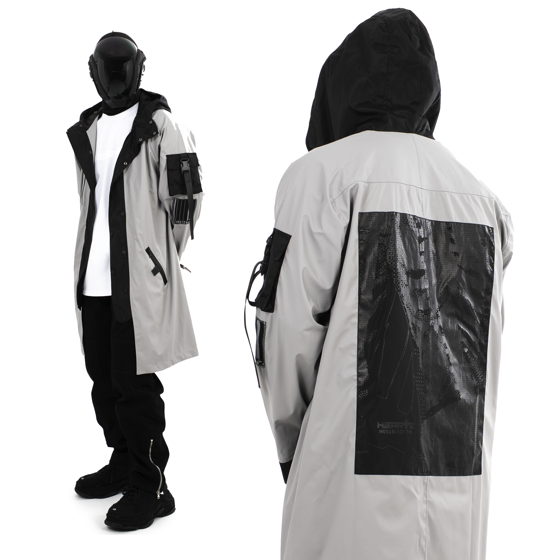 «MIENAI V1.1» Soft-Touch Windbreaker Longcoat