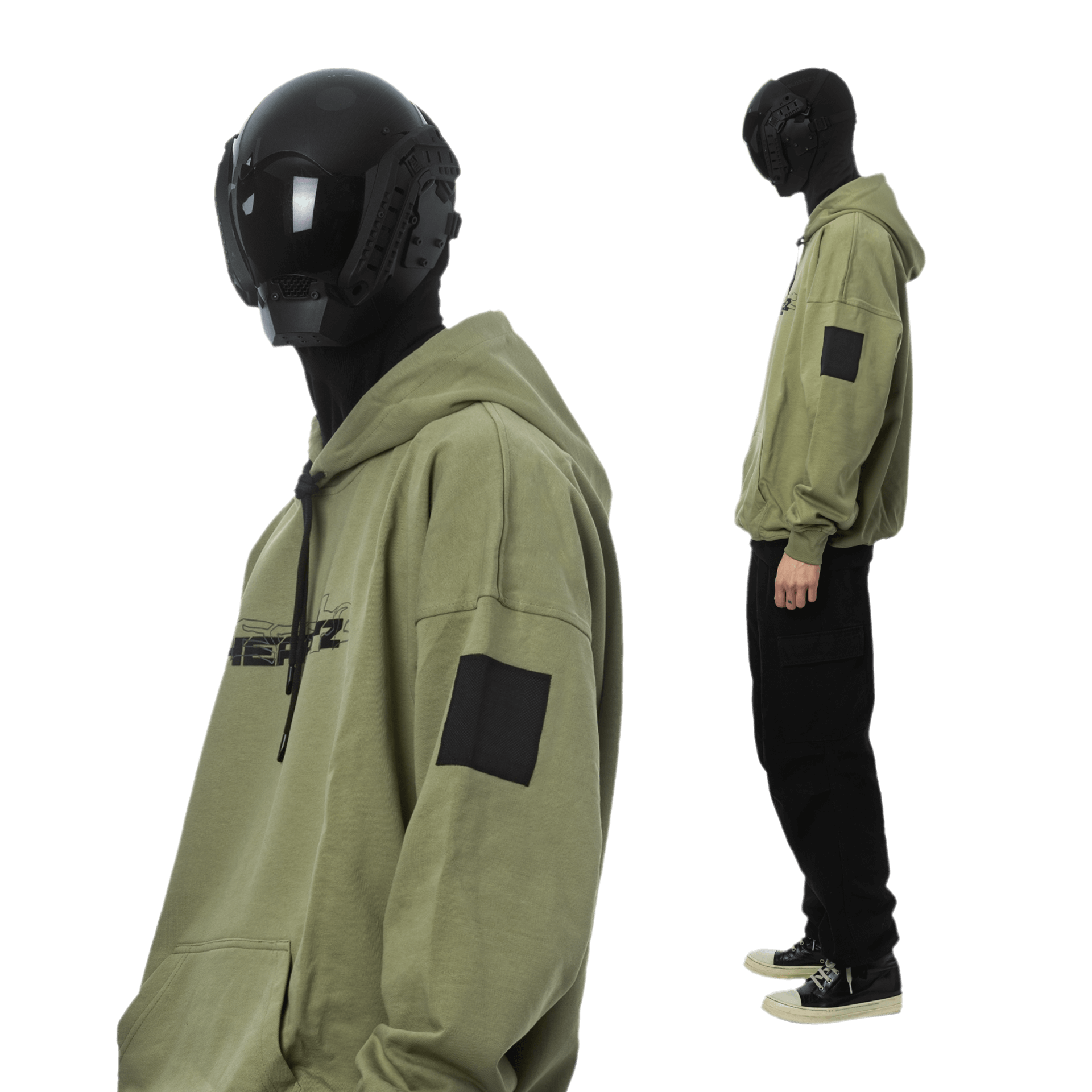 «Wave Logo» Black Series ED2 Olive Hoodie
