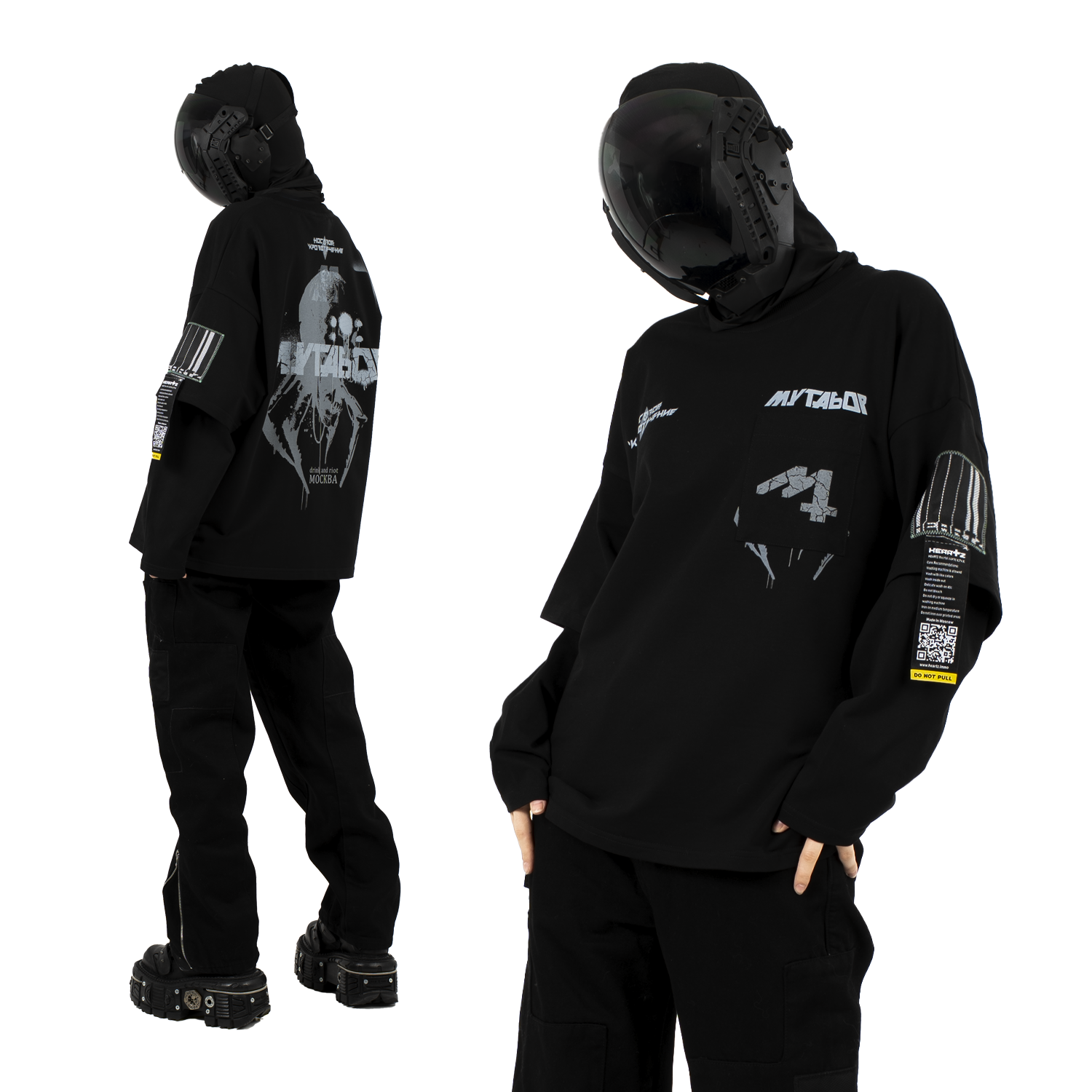 «Maelfunction» Blackout Kimono Longsleeve