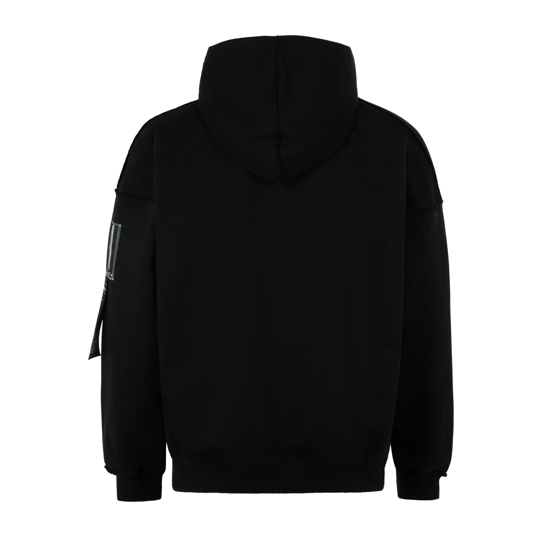 «Технопессимизм» Heavycotton Embroided Blackout Hoodie
