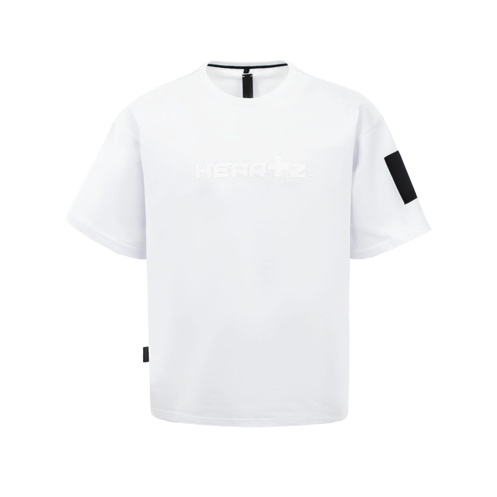 «WAVE LOGO» Black Series Pure White T-Shirt
