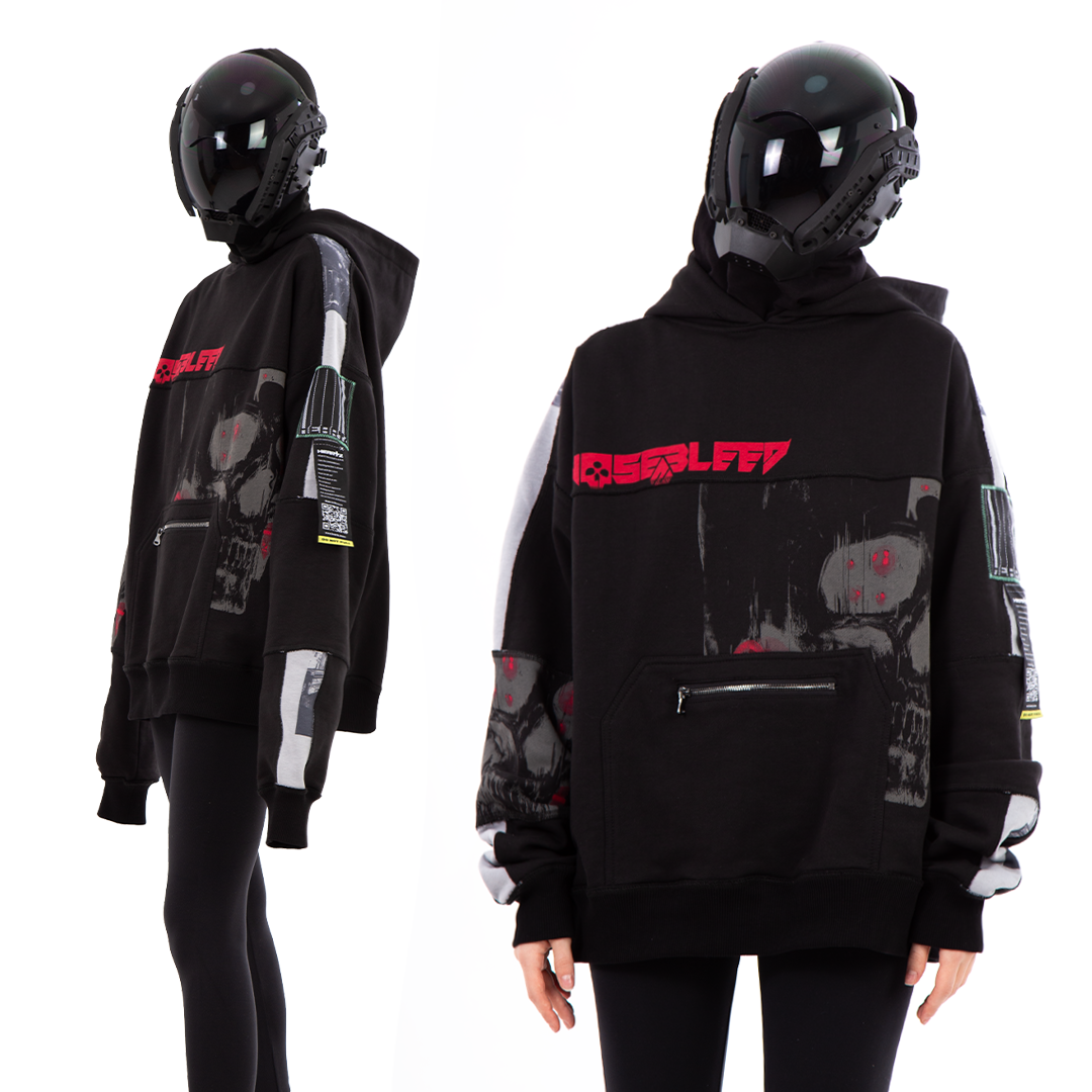 «SLAYER» PATCHWORK OVERSIZED SPECIAL HOODIE