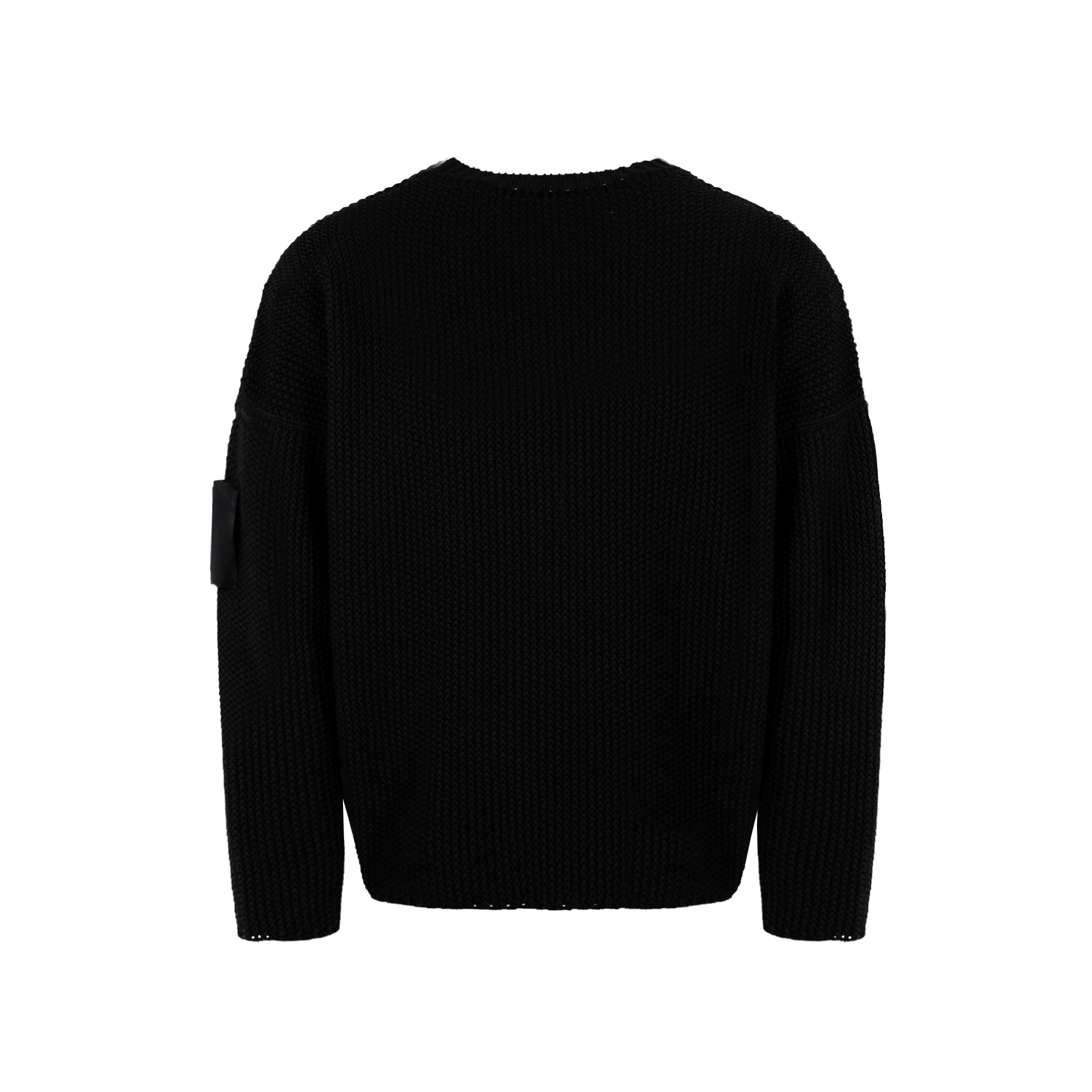 «Blackout» Heavyweight Cropped Knitted Sweater