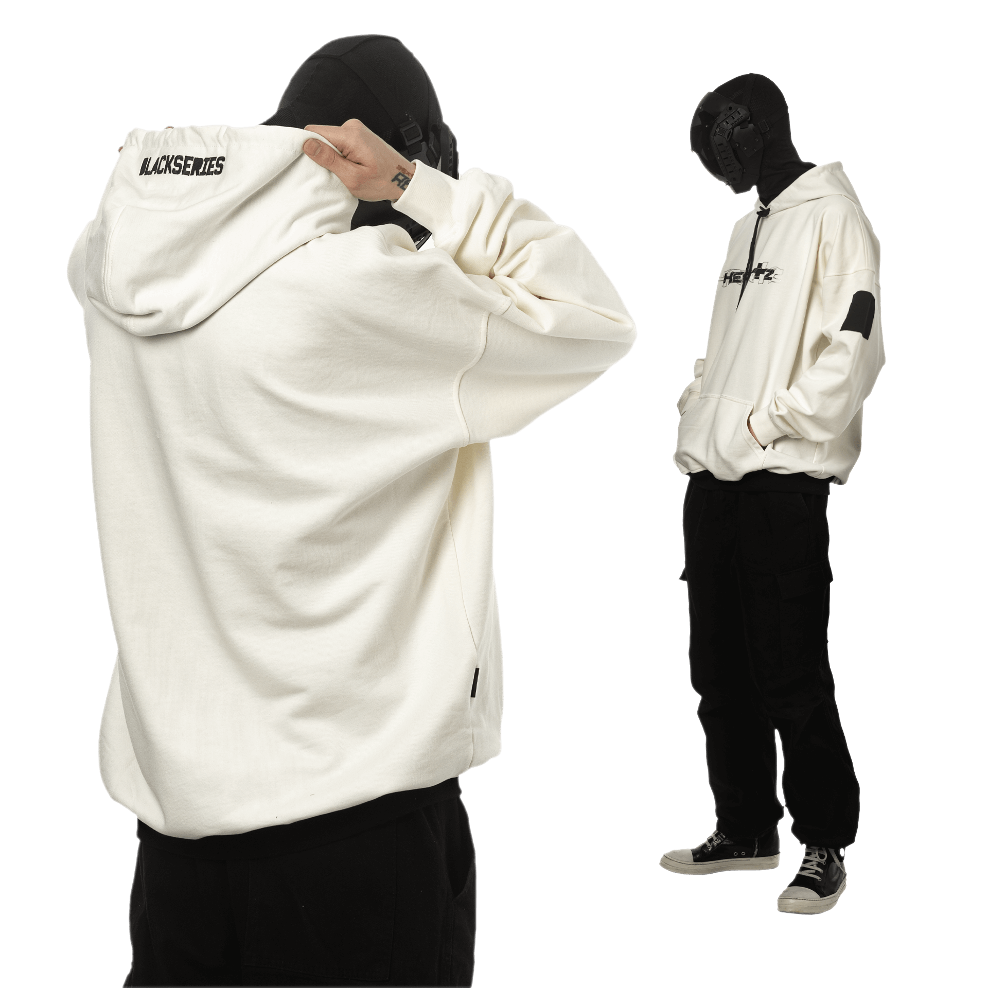 «Wave Logo» Black Series ED2 Milk Hoodie