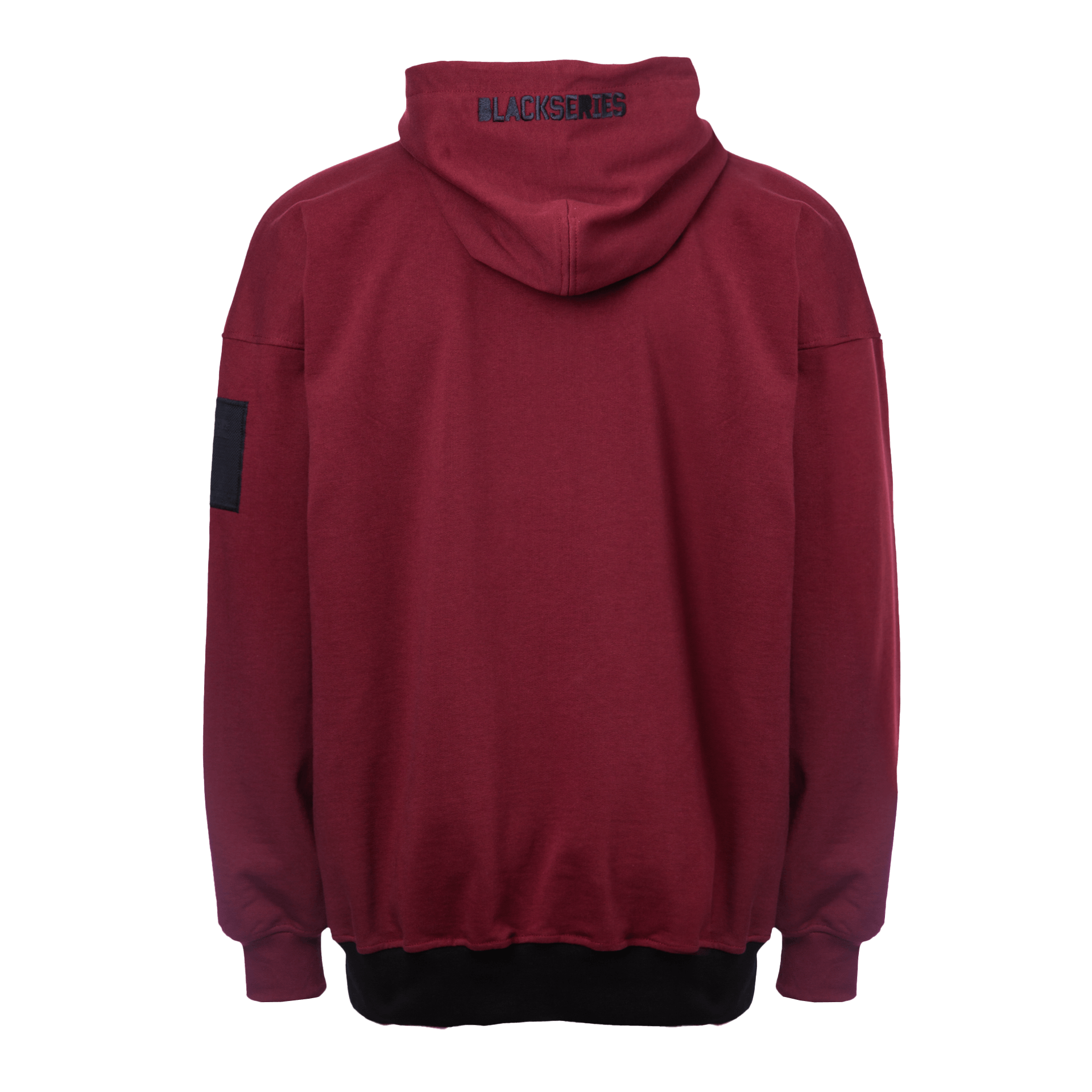 «Wave Logo» Black Series ED2 Dark Ruby Hoodie