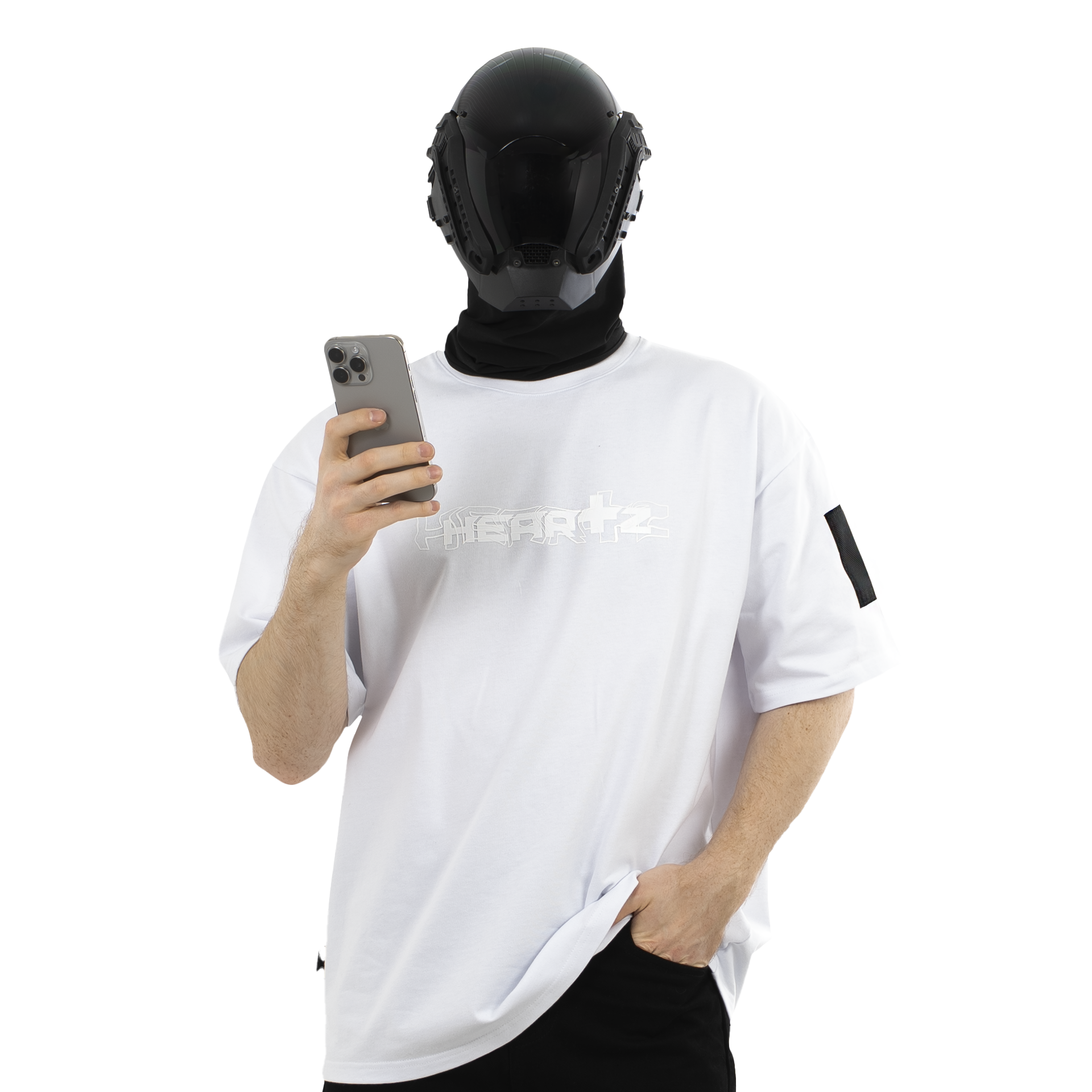 «WAVE LOGO» Black Series Pure White T-Shirt