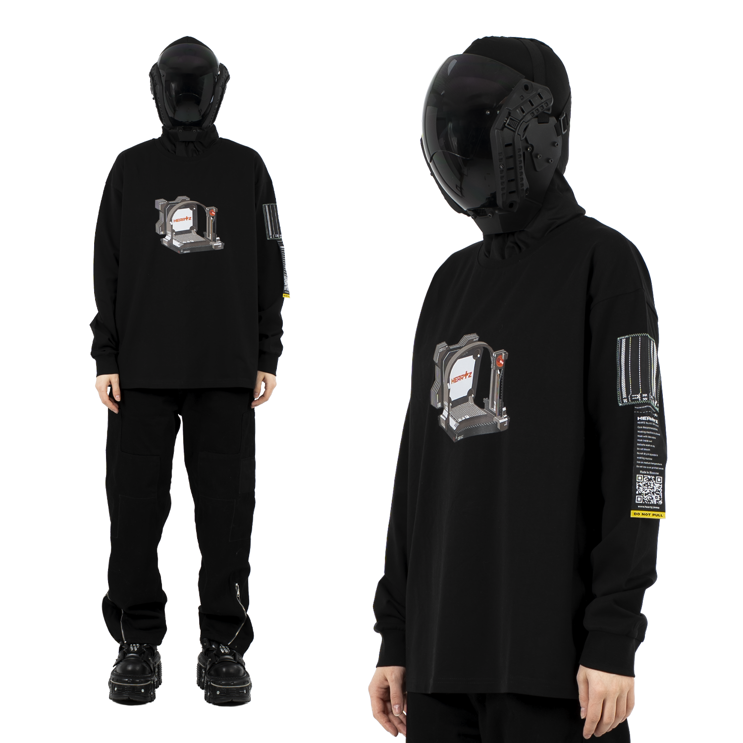 «03» Black Boxy Longsleeve
