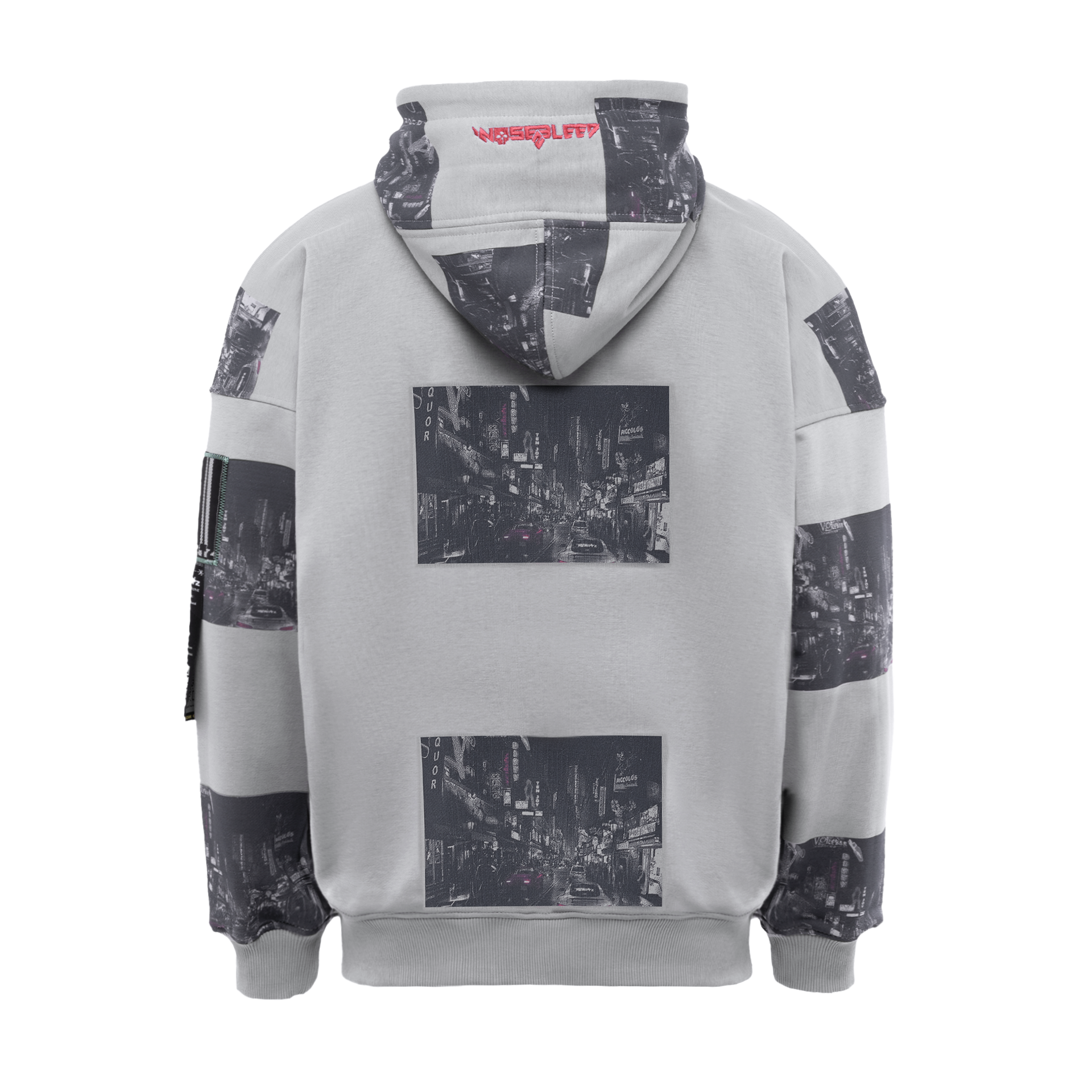 «CITY LIGHTS» VINTAGE PRINTED HOODIE