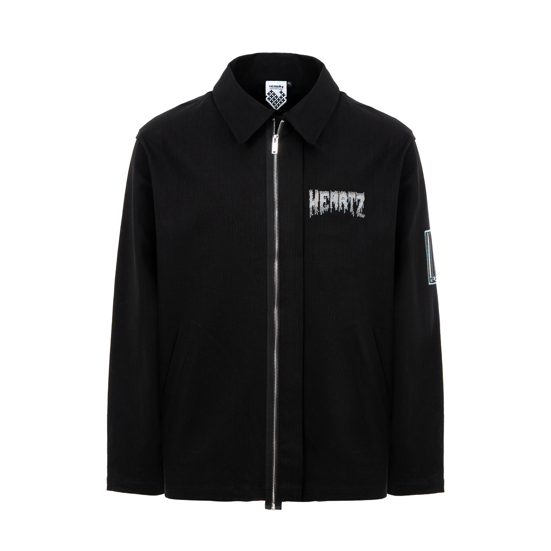 «THE WARNING» Assymetrical Denim Jacket