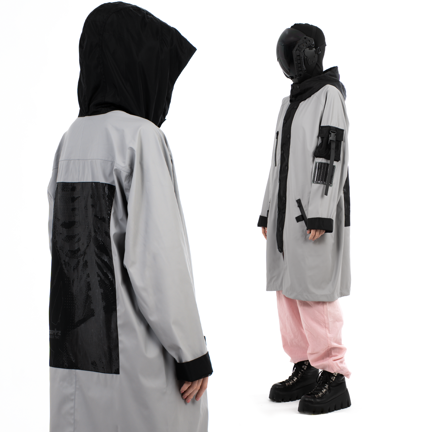 «MIENAI V1.1» Soft-Touch Windbreaker Longcoat