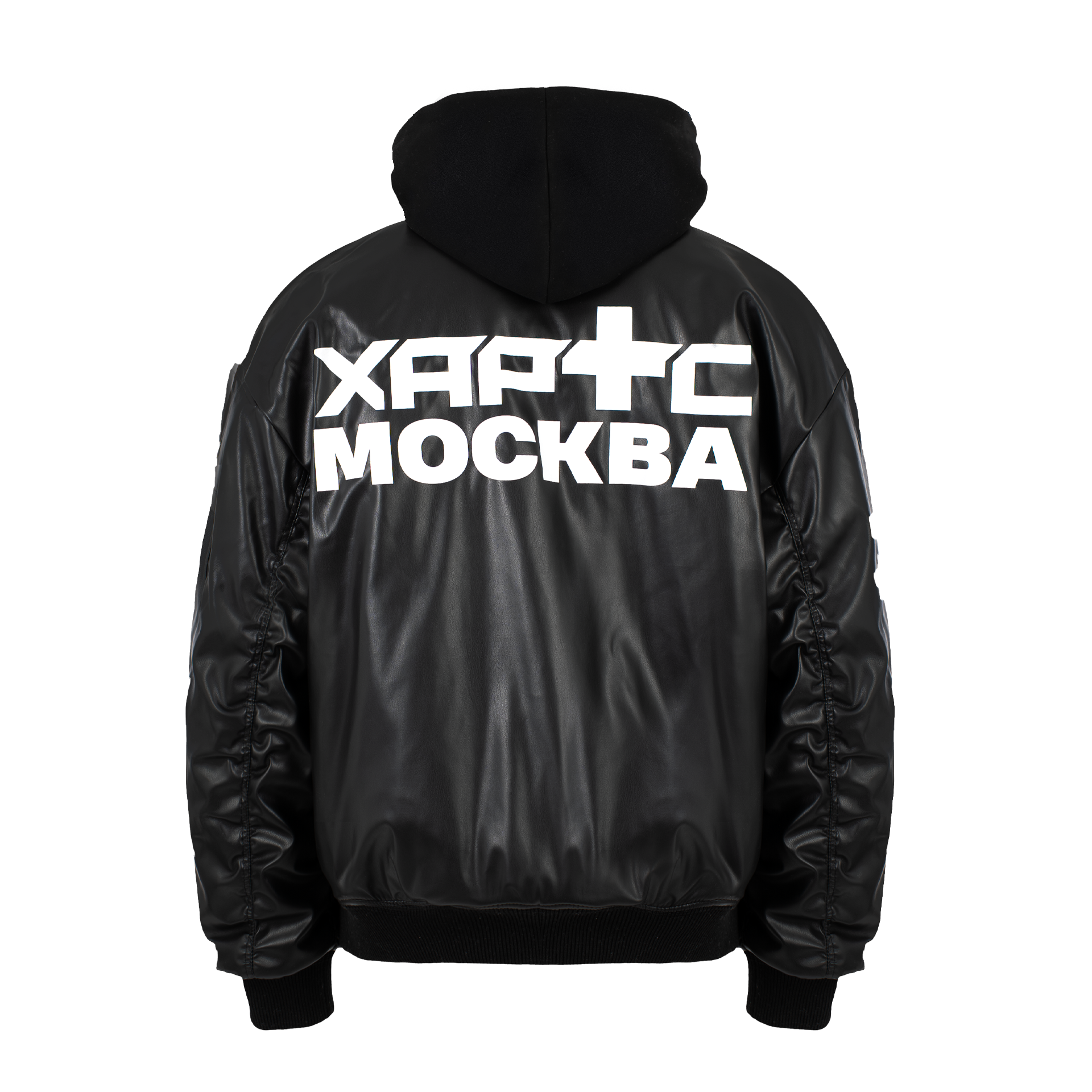 «MOSKVA» Black Series Oversized Flight Jacket