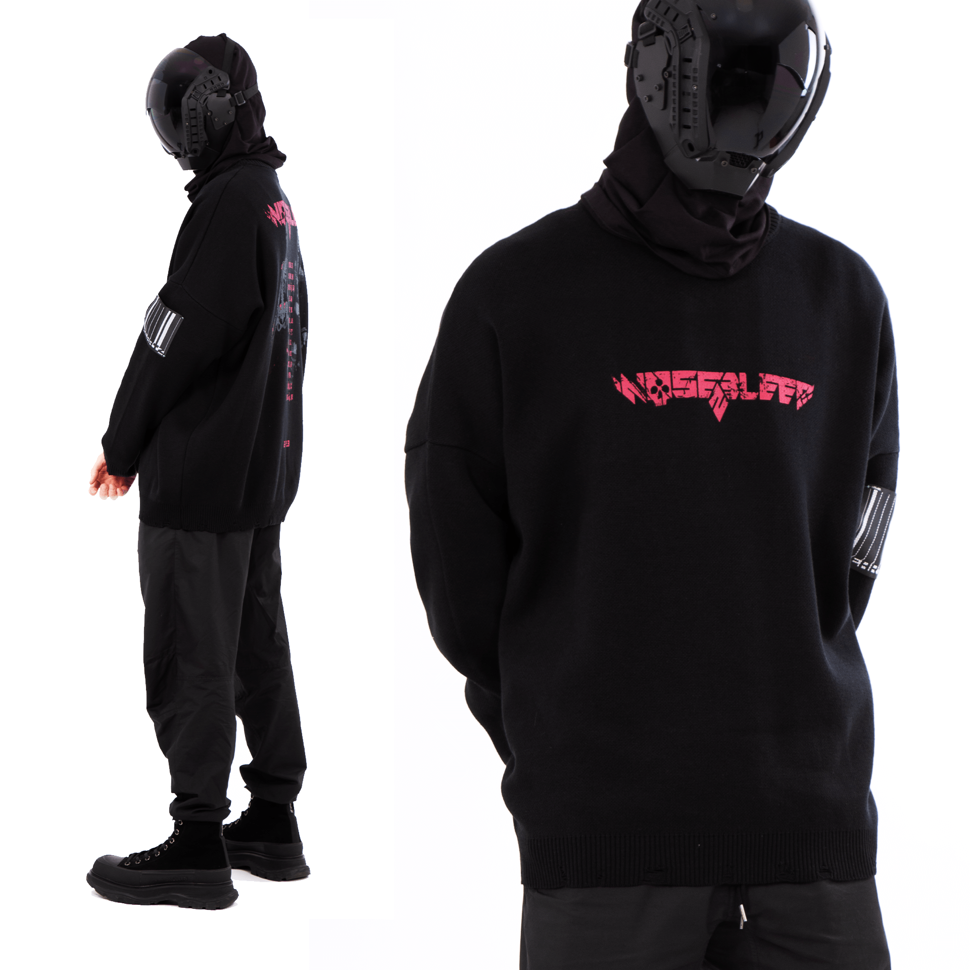 «DOUBLE-BARRELED» TOUR DISTRESSED SWEATER