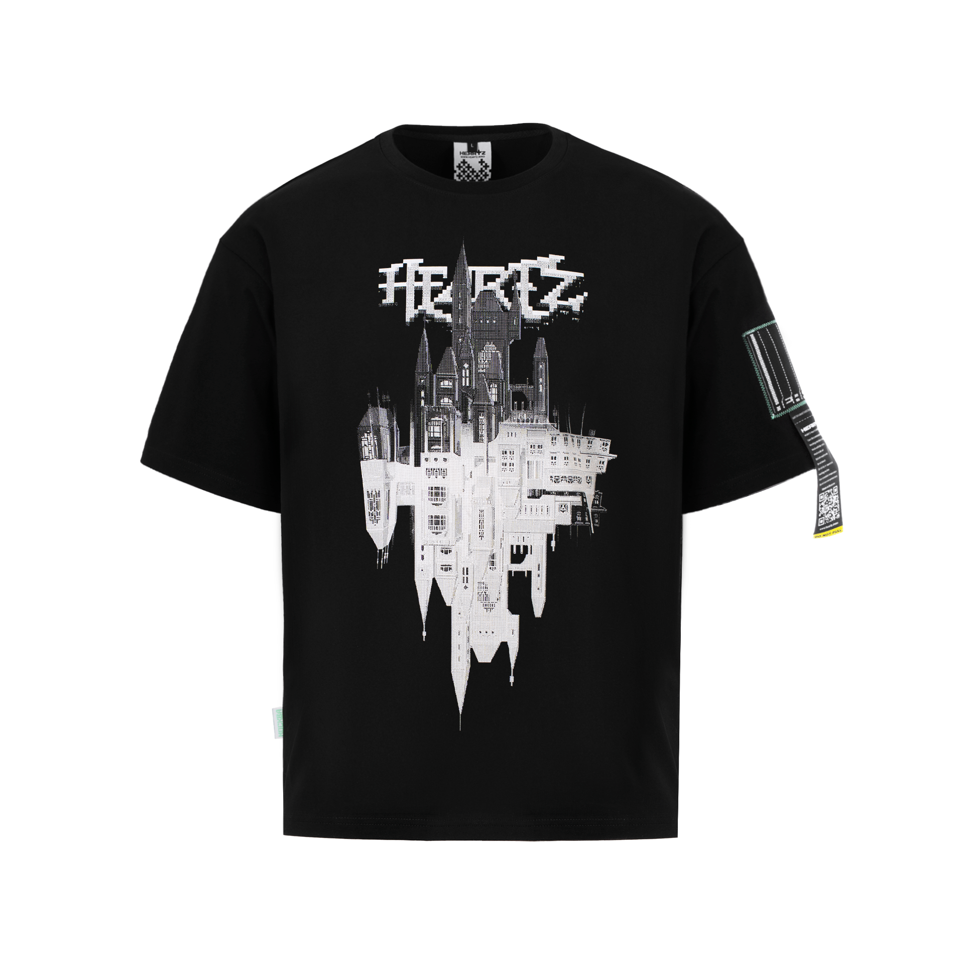 «The Castle» Logo Black Boxy T-Shirt